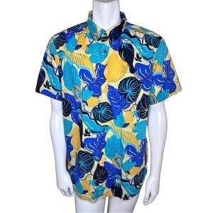 Patagonia Pataloha Camp Shirt Mens XL Hawaiian Multicolor Floral Organic Cotton